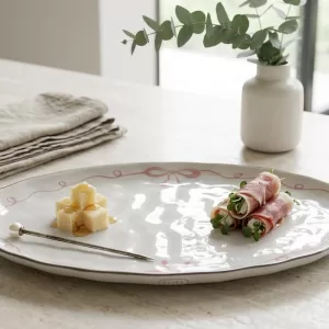 12-inch ceramic serving plate