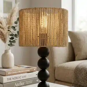 elegant wooden table lamp