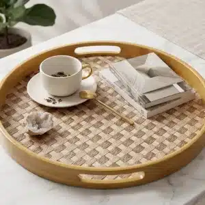 elegant modern serving tray