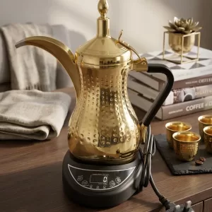 gold electric coffee kettle
