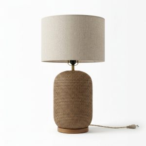 Rattan Table Lamp for Stylish Living Spaces