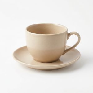 6 Ceramic Cups and Saucers Set - Premium Serving Essentials