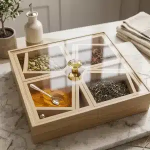 صندوق التخزين الزخرفي الأنيق