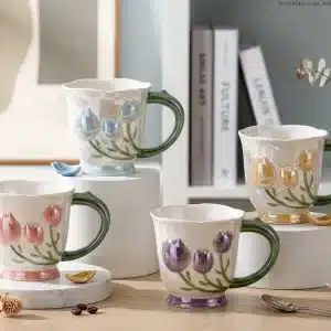 elegant ceramic coffee cup